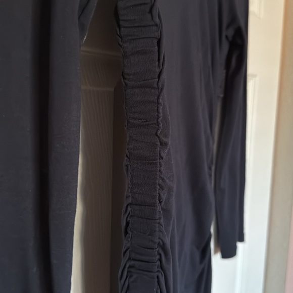 Theory Ruched Navy Plume Jersey size M - Picture 8 of 9